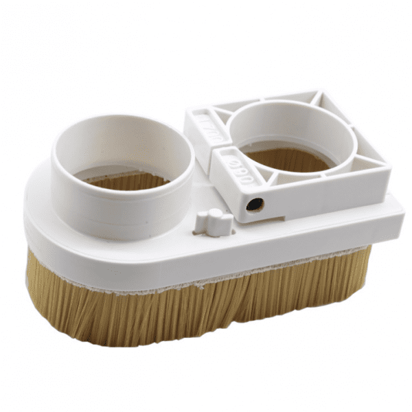 CNC Spindle Dust Shoe Cover Cleaner for CNC Router Engraving Milling Machine Replace Parts White+Beige 75mm Spindle 