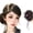 Natural, variant on Maruko Hair Bun Wig - 20cm Soft Hair Loop for Effortless Volume and Style
