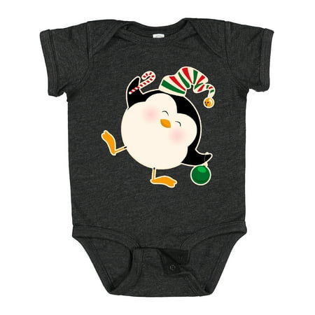 

Inktastic Happy Christmas Penguin Gift Baby Boy or Baby Girl Bodysuit