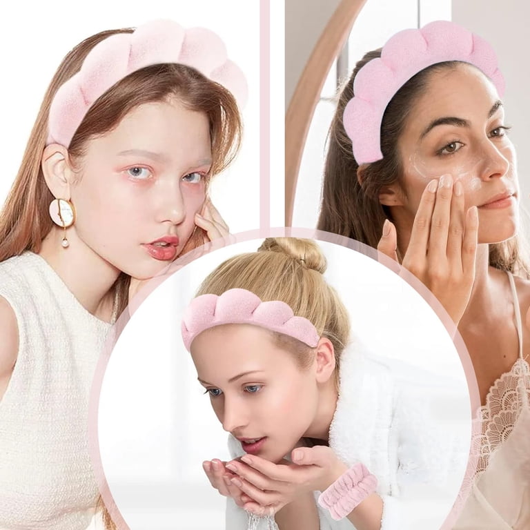 TISMOD Spa Headband and Wristband Set for Skincare Washing  display picture 3