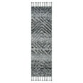 thumbnail image 3 of SAFAVIEH Casablanca Gorden Geometric Shag Area Rug, Charcoal, 5' x 8', 3 of 8