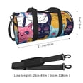thumbnail image 2 of Xecao Colorful Cats Pattern Art Print Travel Duffle Bag, Bag Carry On Tote Bags for Women, Travel Sport Gym Bag for Men, Hospital Bag for Labor and Delivery, 2 of 6