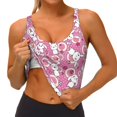thumbnail image 3 of Uemuo Cute Rabbit Pattern Women's Sports Bra - High Impact Support, Breathable, and Comfortable Athletic Bra for Running, Yoga, and Workouts, 3 of 9