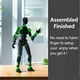 thumbnail image 2 of New Cool T13 Action Figure with Wings, Assembly Completed 13CM 3D Printed Titan 13 Action Figure Dummy 13 with 5 Weapons & 6 Hands Sets, Kids' Present, 2 of 5