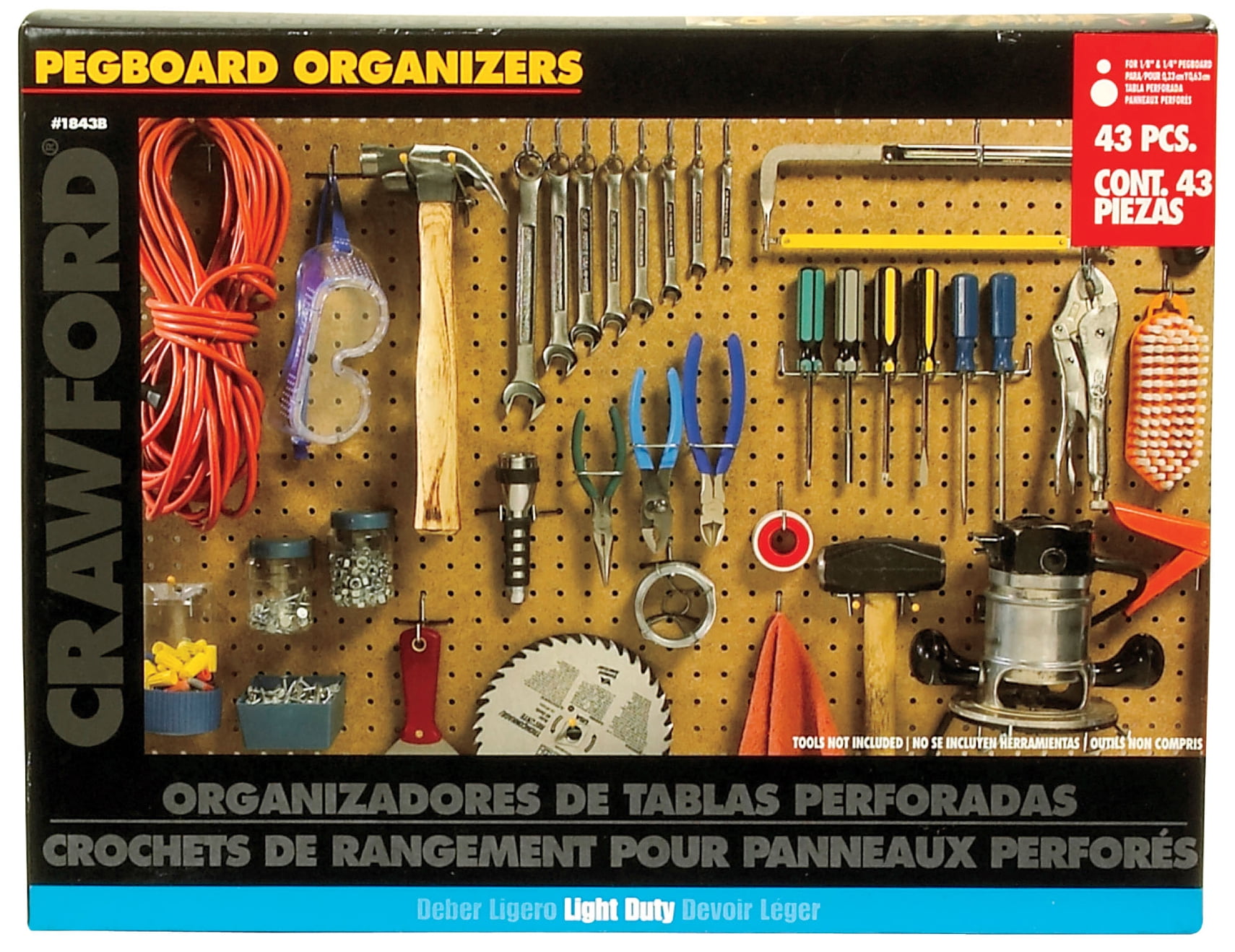 Wall Control 30-HP-1632 B 16 x 32 Horizontal Black Metal Pegboard Tool Board Panel Wall Control 30-HP-1632 B 16 x 32 Horizontal Black Metal Pegboard Tool Board Panel