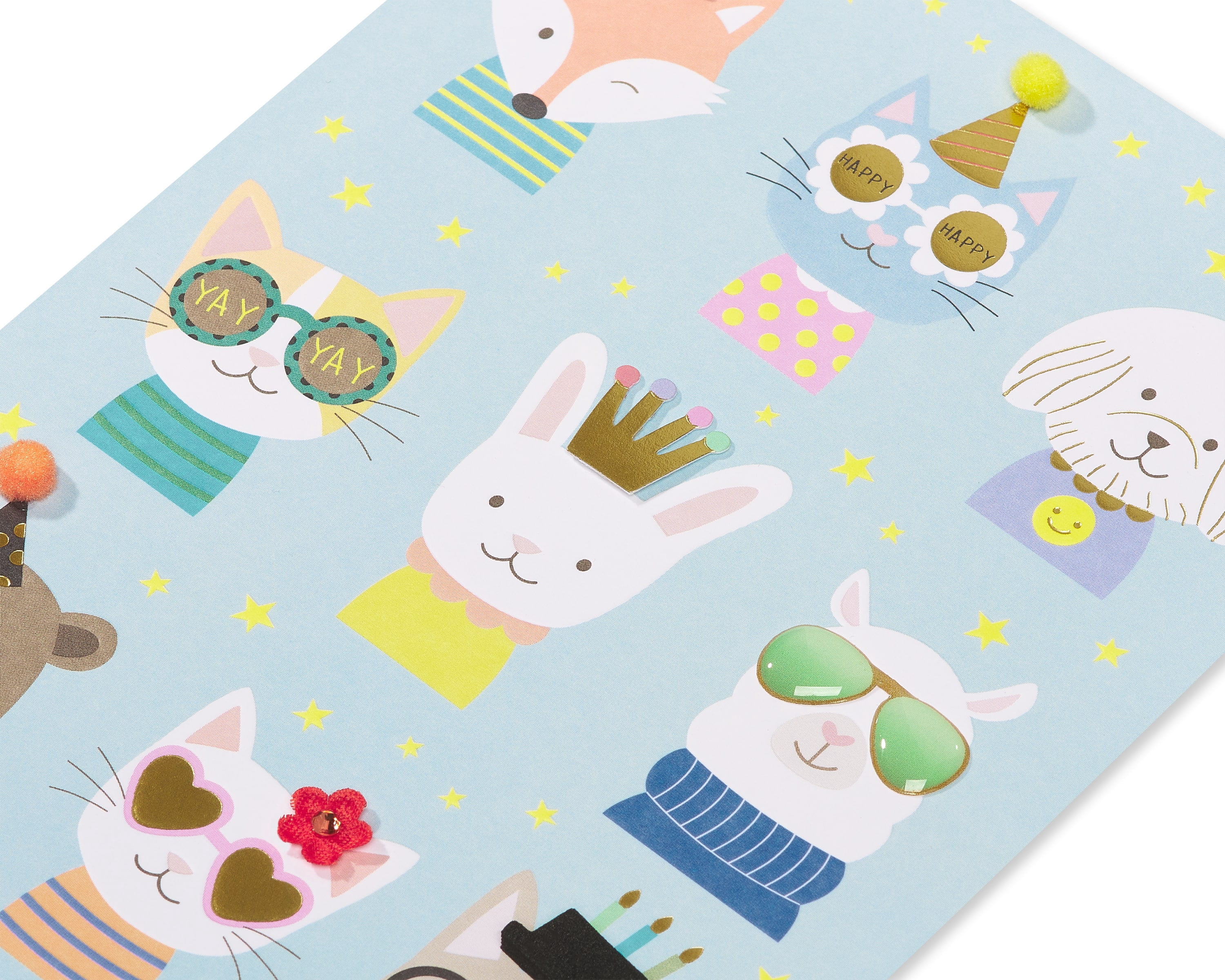 Papersong Premium Birthday Card (Animal Party)