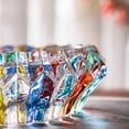 thumbnail image 2 of Crystal Colorful Ashtray, Cigar Cigarettes Ash Tray Holder Home Office Desktop Tabletop Decoration (5.5"), 2 of 6