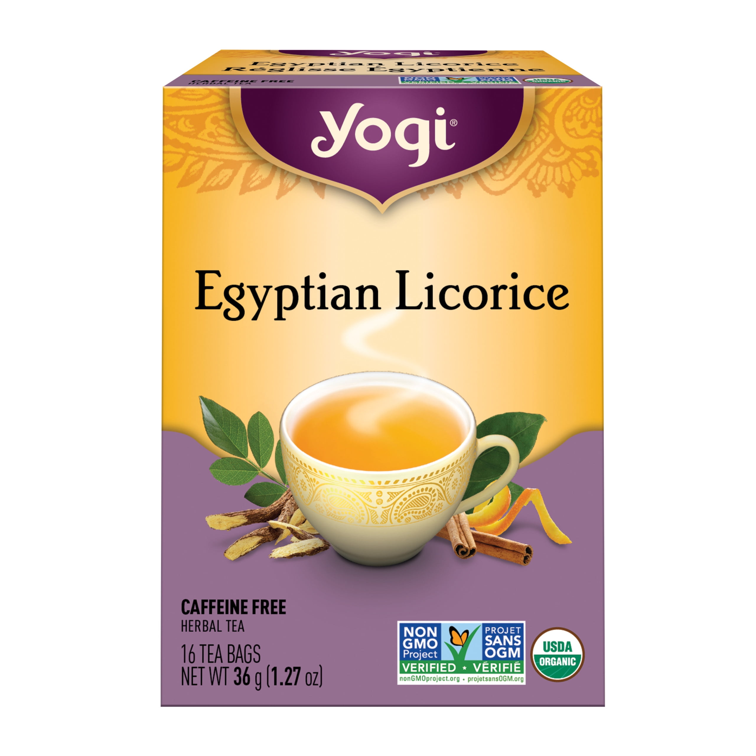 Yogi Teas - Egyptian Licorice Herbal Tea - 16 Bags 36 g