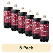 (6 pack) Sam's Cola Cherry Soda, 2 Liter Bottle