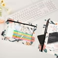 thumbnail image 4 of Birds on Branch with Flower 2 Pack Pencil Pouch for 3 Ring Binder Smooth Zipper Folders with Pockets Clear Window Pencil Case, 4 of 6