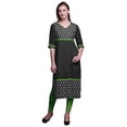 thumbnail image 1 of Bimba Kurtis Droits à Panneaux pour Femmes Robe Kurti Longue Haut Indien Imprimé, 1 of 5