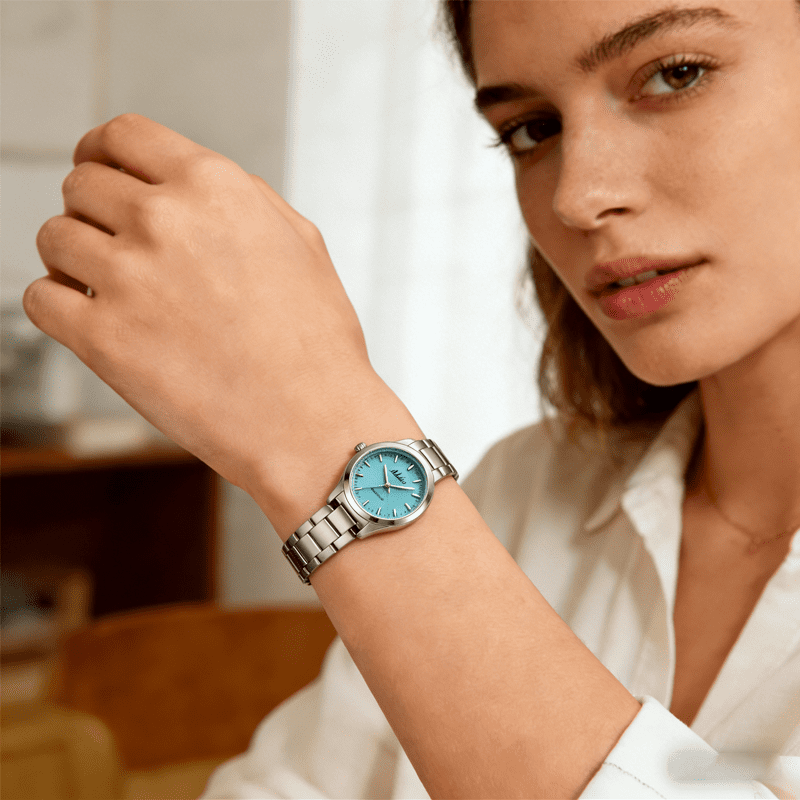 ADDIES Womens Watch 31mm Stainless Steel Sapphire Crystal Japanese Quartz Movement BGW9 Lume 50M Waterproof Analog Dress Watch for Women Ladies Gift