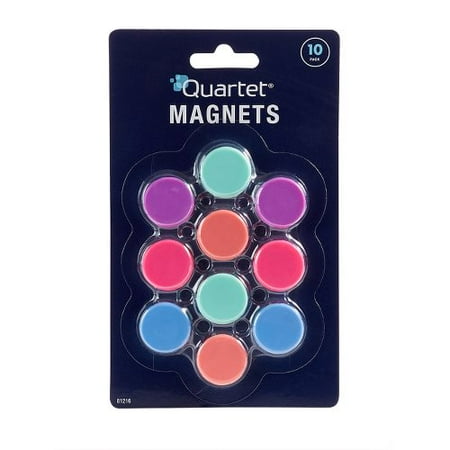 (4 pack) (4 Pack) Quartet Round Magnets, 1", Assorted Colors (81216)