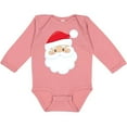 thumbnail image 3 of Inktastic Santa Claus, Smiling Santa, Red Hat, White Beard Boys or Girls Long Sleeve Baby Bodysuit, 3 of 5