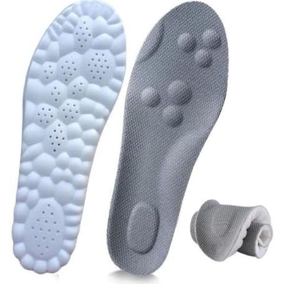 4D Cloud Insoles for Men & Women – Anti-Fatigue, Shock Absorbing Shoe Inserts for Foot Pain Relief, Unisex Comfort Soles