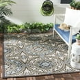 thumbnail image 2 of SAFAVIEH Veranda Durga Geometric Indoor/Outdoor Area Rug, Chocolate/Cream, 8' x 8' Square, 2 of 7
