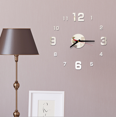 thumbnail image 1 of Mialoley Modern Art DIY Wall Clock 3D Mirror Surface Sticker Decoration, 1 of 3