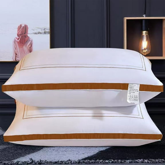 Bed Pillows QTOCIO Hotel Grade Pillow Core Soft And Supportive Down Bed Pillow Suitable for Back Side And Stomach Sleepers Made Of Friendly Fabric