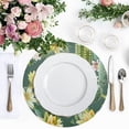 thumbnail image 4 of Ryvnso Cactus and Flowers Round Plate Mats Dining Table Placemat Set of 4 for Holiday Decoration, 4 of 7