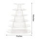thumbnail image 4 of Soporte de plástico para tartas de 6 pisos - redondo, diseño blanco para fiestas, 4 of 7