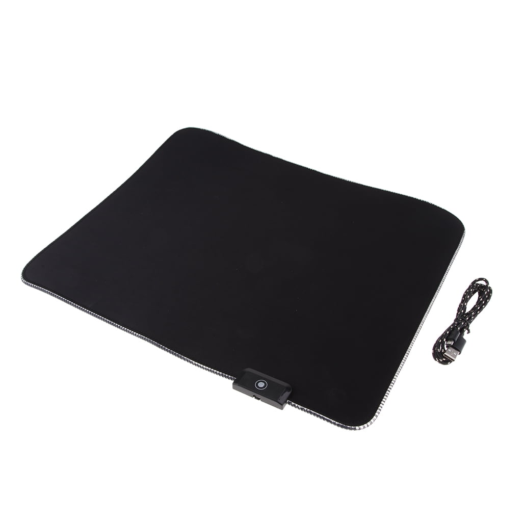 RGB Colorful LED Lighting Gaming Mouse Pad Mat for PC Laptop FH 