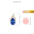 thumbnail image 3 of ANGARA Natural Solitaire Pear-Shaped Tanzanite Flame Pendant in 14K Yellow Gold for Women (Size-7x5mm) | December Birthstone, Anniversary, Jewelry Gift for Women | Natural Tanzanite Necklace, 3 of 8