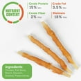 thumbnail image 4 of MON2SUN Rawhide Free Dog Treats Chicken Wrapped Cod Sticks for Small Dogs Healthy Training Treats Soft Snacks (8.82 Ounce -Pack of 1), 4 of 9