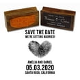 thumbnail image 1 of Printtoo Personalized Wood Mounted Getting Married Custom Stamper Save The Date Rubber Stamp-2.3 x 1.5 Inches, 1 of 4
