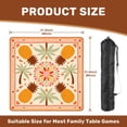 thumbnail image 2 of Mahjong Mat 31.5" x 31.5" Tropical Pineapple Palm Leaf Vibrant Floral Mandala Design Non-Slip Noise Reduction American Mahjong Tiles Table Cover for Dominoes Poker Card Board Games Gift, 2 of 8