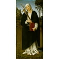 thumbnail image 3 of Giovanni di Pietro 13x24 Black Modern Framed Museum Art Print Titled - Saint Catherine of Siena (1510-15), 3 of 5