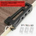 thumbnail image 4 of Woodworking Edge Trimmer Aluminum Alloy Manual Wood Planer Arc Scraper with 3 Blades, 4 of 5