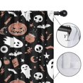 thumbnail image 4 of Blackout Kids Curtains,Spooky Halloween Icons Pattern Childrens Insulated Curtains Set Of 2,Bedroom Essentials,Toddler Room Decor 42"x84", 4 of 5