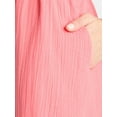 thumbnail image 4 of Time and Tru Women’s and Women’s Plus Cotton Double Cloth Midi Dress, Sizes XS-4X, 4 of 4