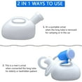 thumbnail image 6 of Clearance Under 8$, Kaireo Urinal, Other Cleaning Supplies, Portable Urinals for Men Women Urinal Bottle Spill Proof Reusable Male Female Pee Bottle Camping Toilet Thicken Men's Potty 2000 Ml 47, 6 of 9