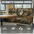 thumbnail image 4 of FOR U DESIGNS Wolf Camo Pattern 2 PCS RV Dinette Cushion Covers Wear-Resistan Camper Seat Covers Dinette Booth Camper Cushion Slipcover Sofa Slipover for Travel Trailer Couch, 4 of 7