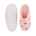 thumbnail image 3 of CTM  Cherry Plush Slippers Cozy Fuzzy Indoor Slip-On Shoes (Women), 3 of 5