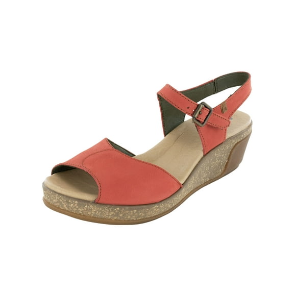 El Naturalista Womens Leaves 5000 Wedge Sandal Shoes, Coral, EU 39 / US 8.5