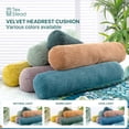 thumbnail image 4 of CHARRYARN by TexStead Cuddle Pillow Bolster Pillow Corduroy Cylindrical Bed Pillow - Multifunctional Long Pillow- uitable for yoga,Lumbar and Neck Support Roll Pillow-Purple（8"x35.4"), 4 of 4