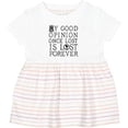 thumbnail image 3 of Inktastic Jane Austen Good Opinion Quote Girls Baby Dress, 3 of 5