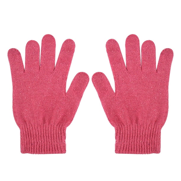 Guantes de punto para hombre de primavera y otoño, cálidos guantes de lana de hilo acrílico grande, hilo reciclado, Dew 235 finger