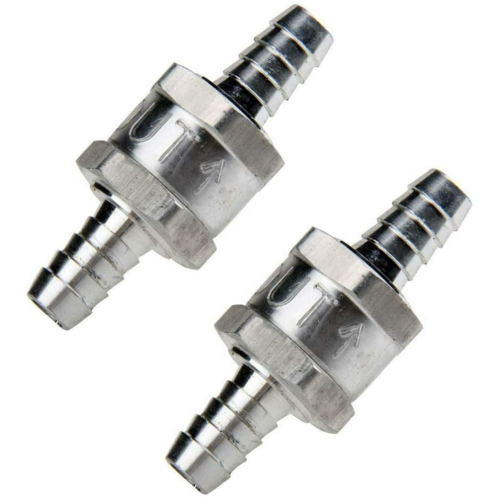 10mm 3/8" Non Return One Way Check Valve for Fuel Petrol Diesel Chrome