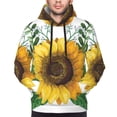 thumbnail image 4 of Bingfone Sunflowers (2) Men'S Drawstring Hoodie Long Sleeve Pocket Sweatshirts-Small, 4 of 9
