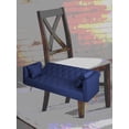 thumbnail image 2 of Modern American Blue Velvet Convertible Love Seat Sofa 71-inch for Small Spaces, 2 of 14
