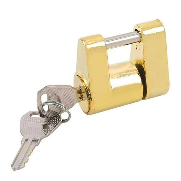 Small Trailer Lock RV Lock Connector Trailer Lock Trailer Accessories Trailer Hook Lock Anti-Theft Lock Towing Truck Car,1 x Trailer lock