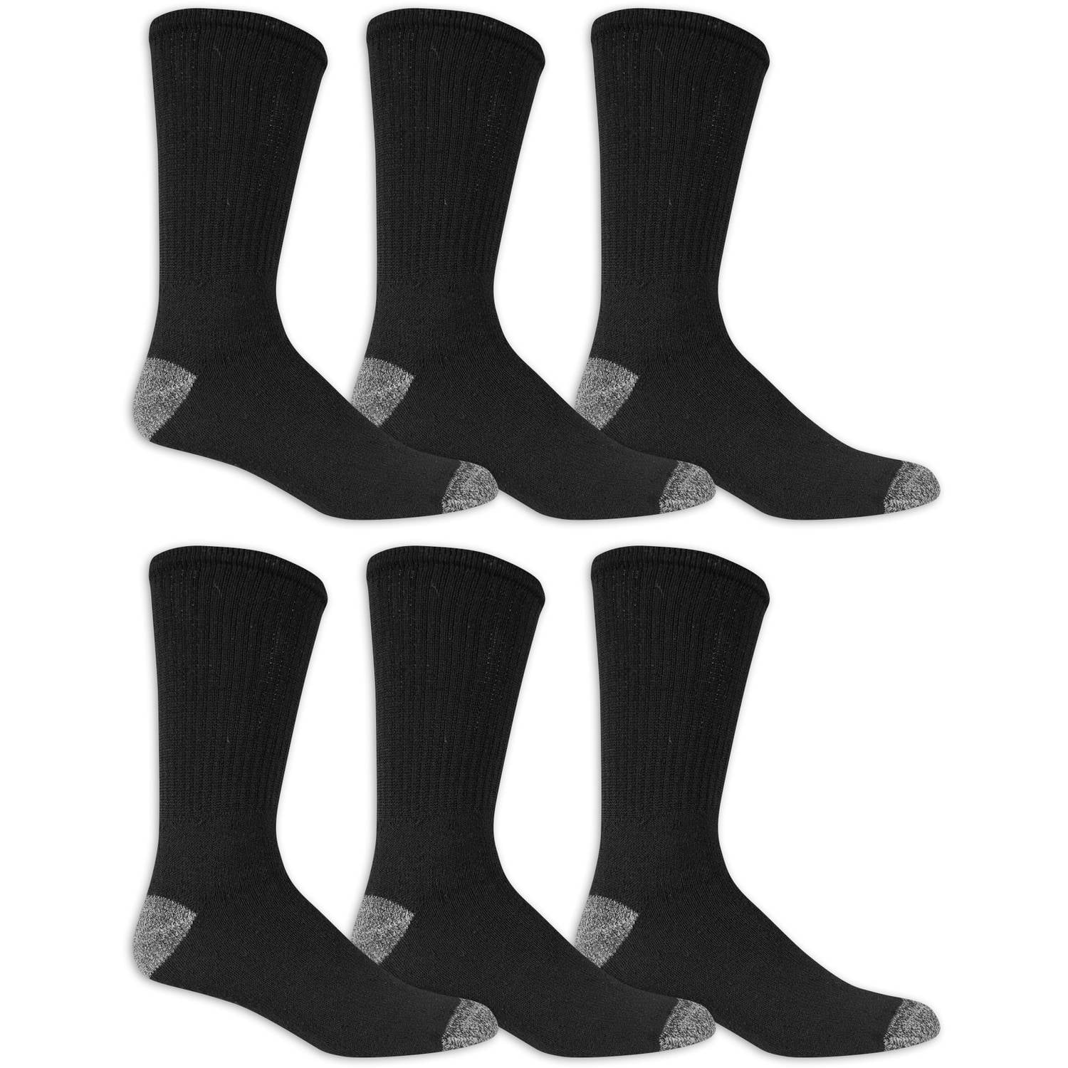 Athletic Works Men's Crew Socks 6Pack