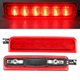 thumbnail image 1 of 12V Universal Motorcycle LED Bicycle Rear Tail Stop Light Brake Signal Lamp Taillight Black shell red cover, 1 of 4