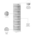 thumbnail image 2 of Universal 15W Tall Corner Bookshelf in White - Engineered Wood, 2 of 10