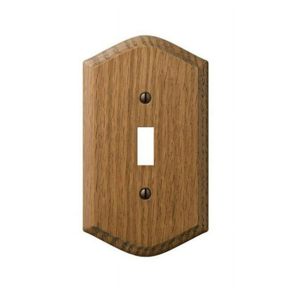 701T Country Wood 1 Toggle Wall Plate Oak