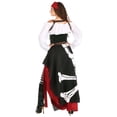 thumbnail image 2 of Women's Jolly Roger Flag Pirate Costume, 2 of 16