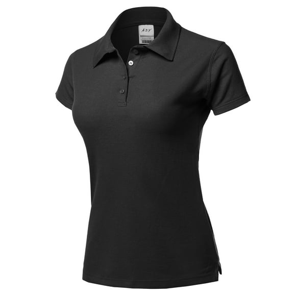 Women's Black Collared Shirts